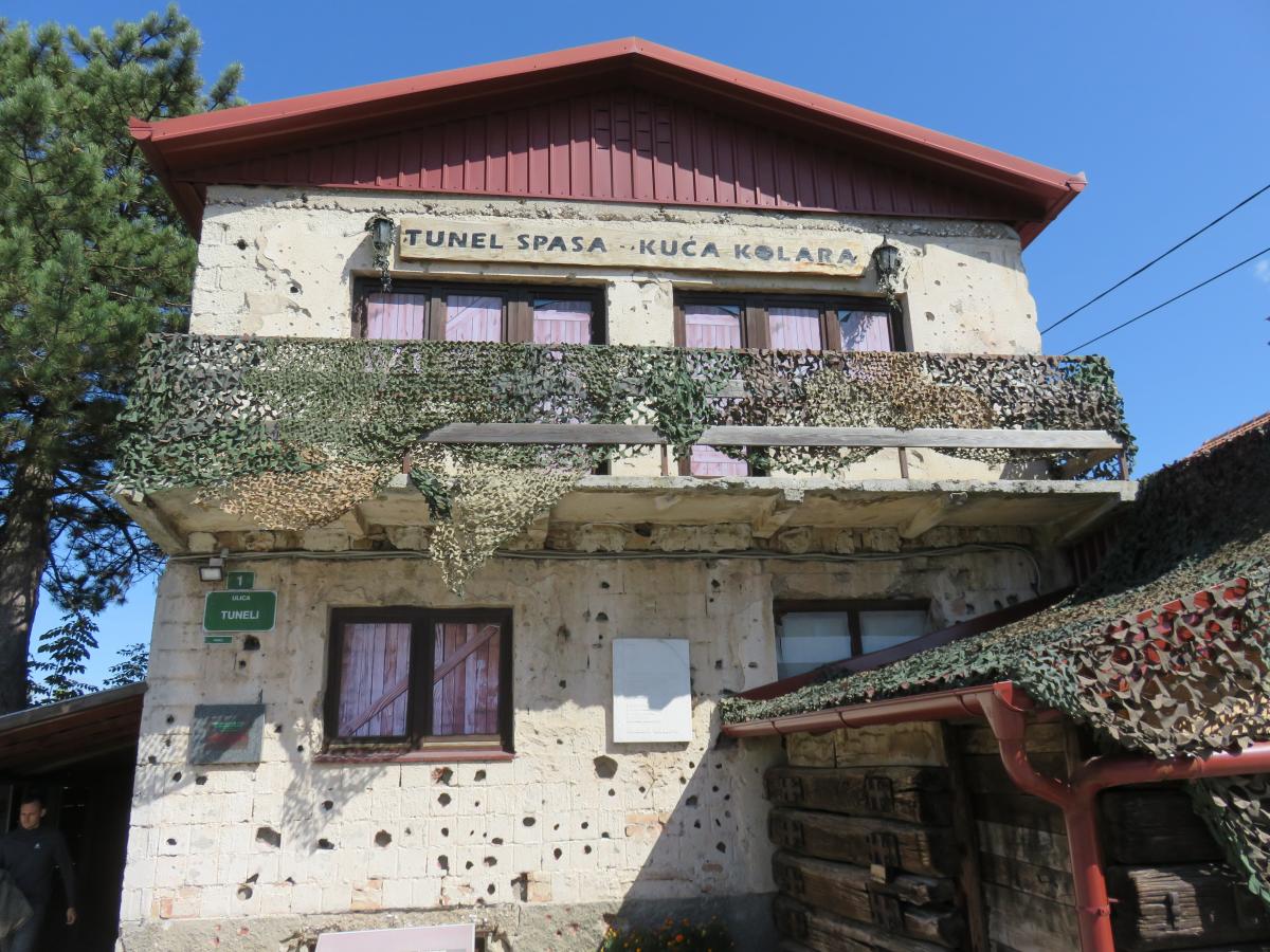 Entrance of Sarajevo Tunnel Museum