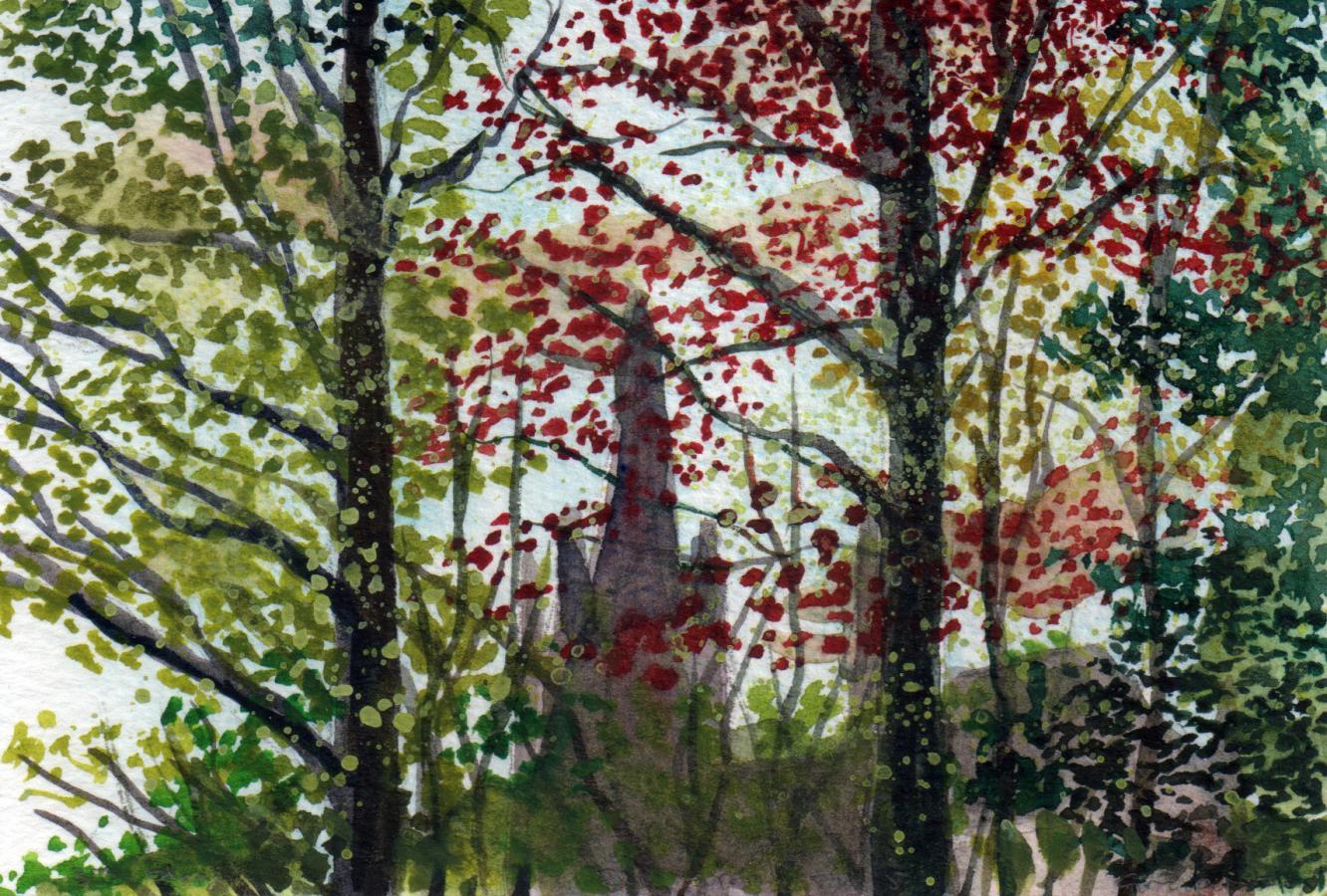 Hilversum, watercolour, 10 x 15cm 