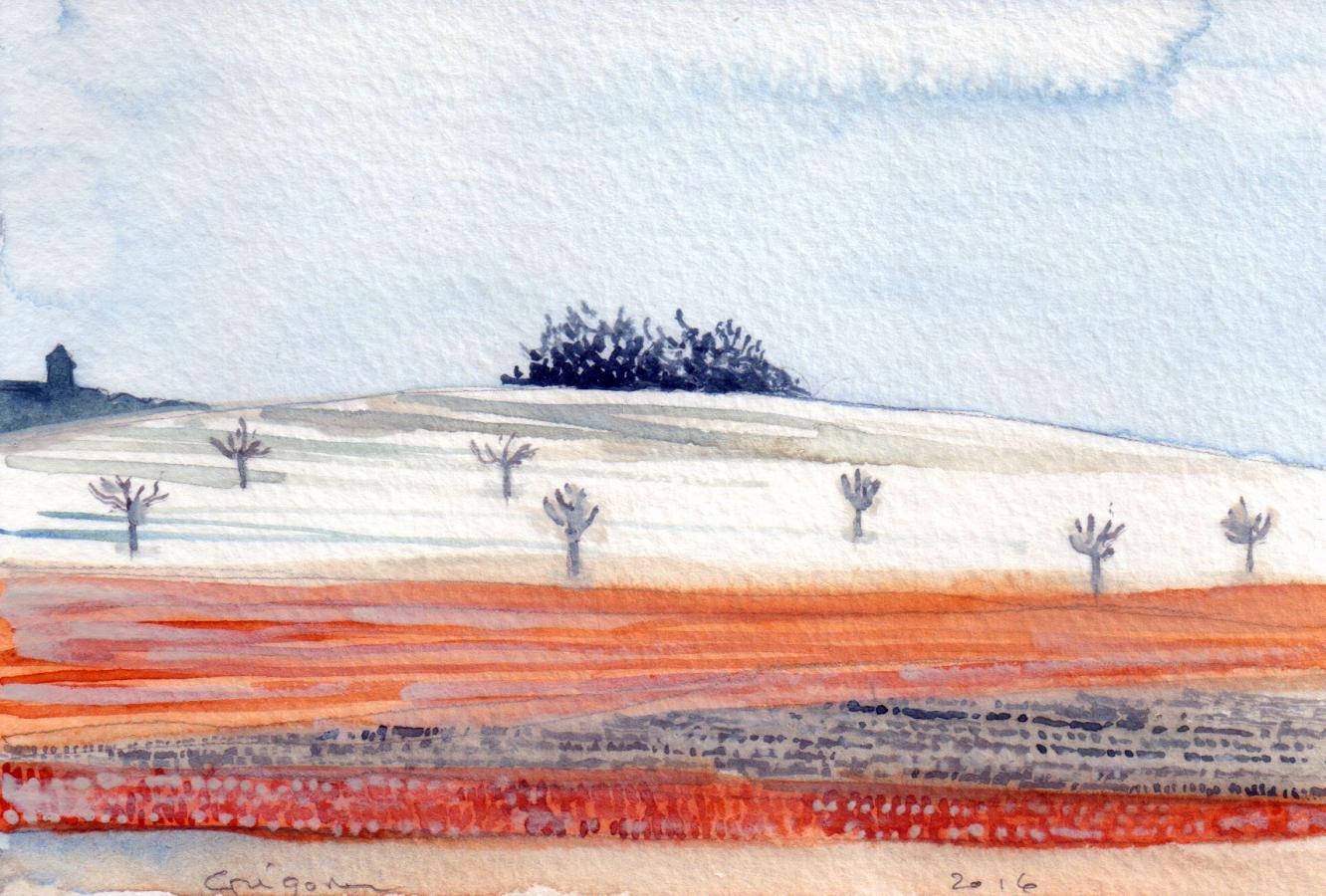 Laichingen, watercolour, 10 x 15 cm