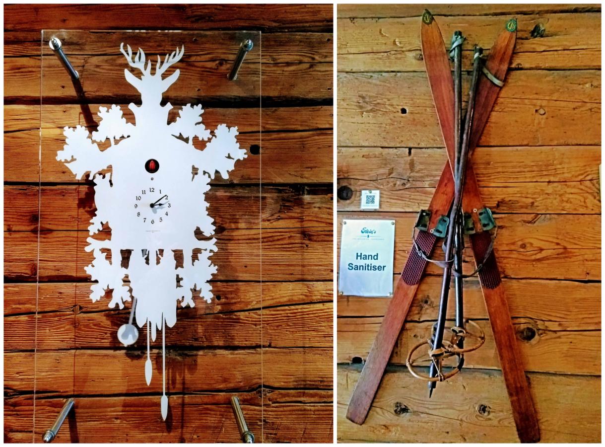 Stein's Kingston - Modern Cuckoo Clock & Vintage Skis