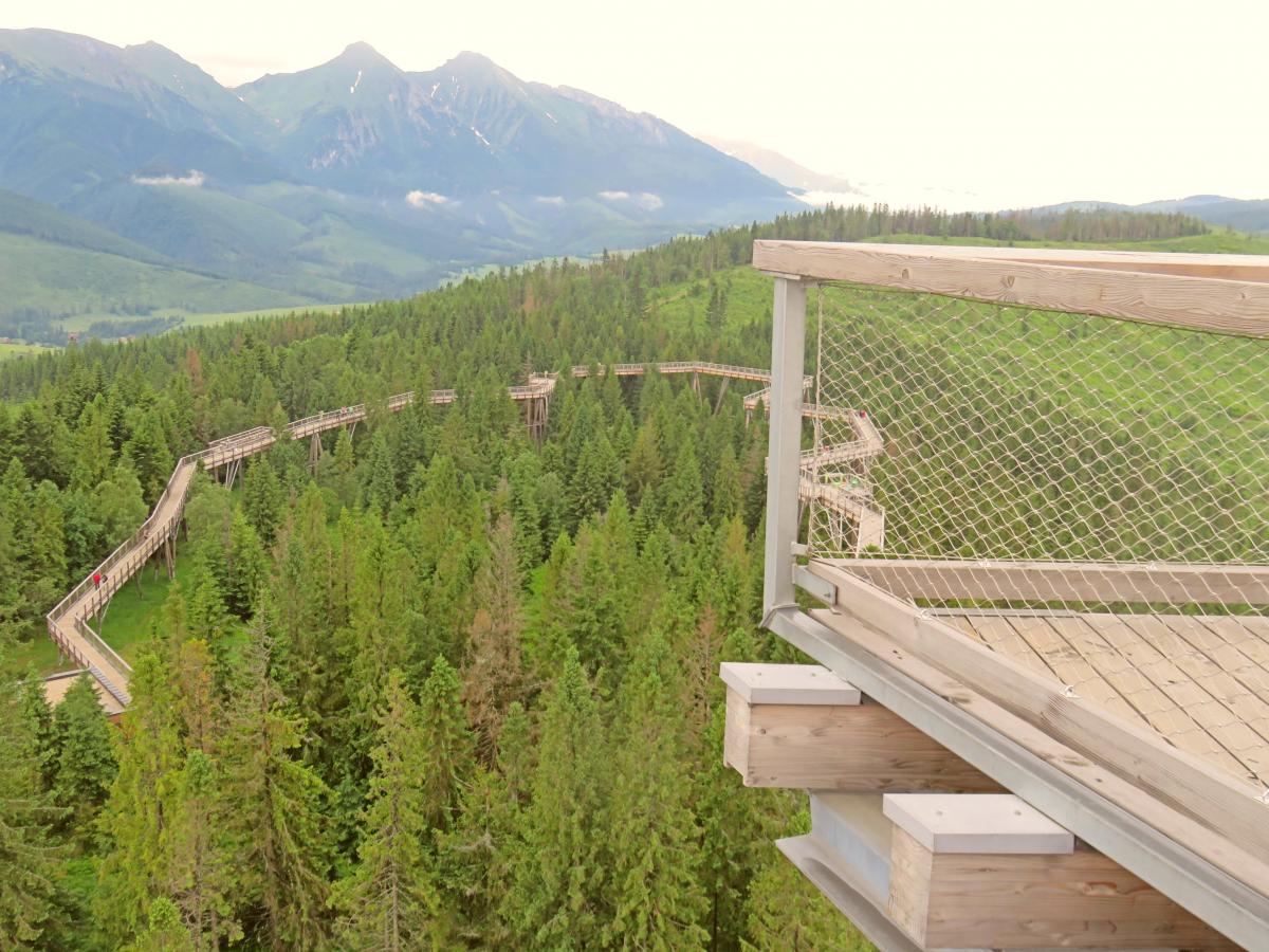 Tree Top Walk Bachledka observation tower sitting at 1176m 