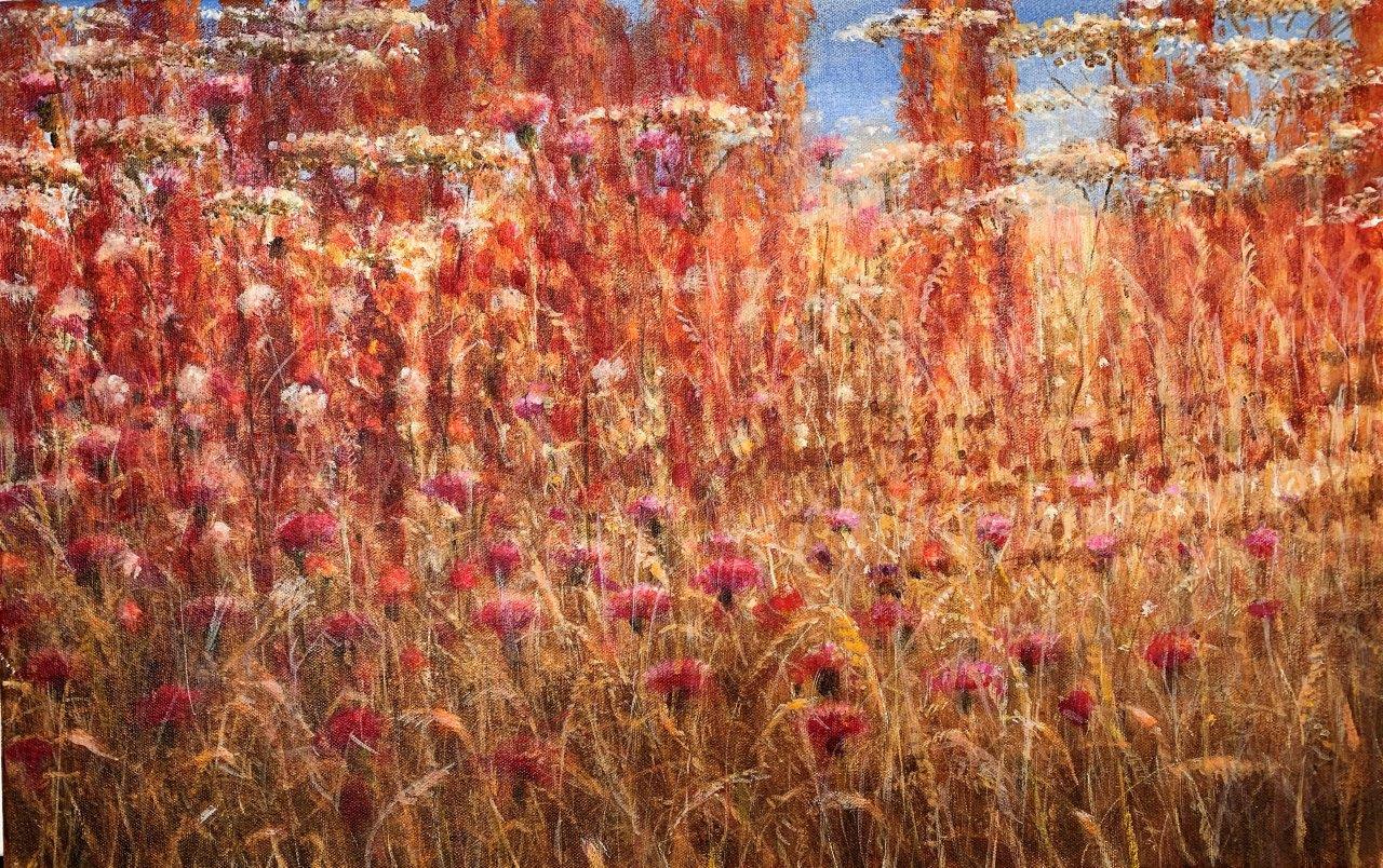 Hedgerow, Acrylic on Canvas