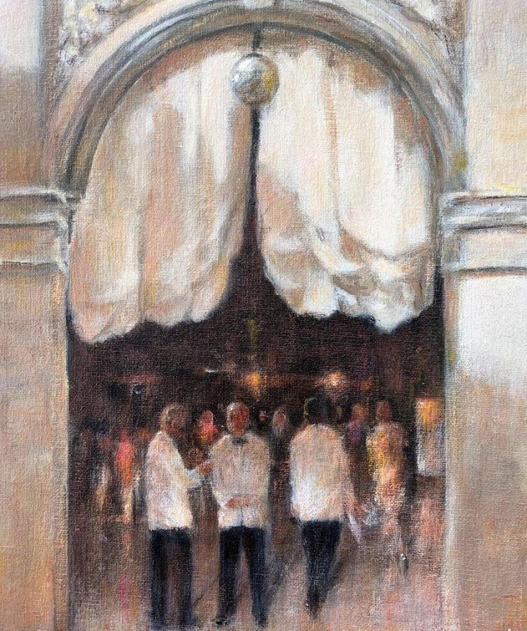 Waiters, Florian's, Acrylic on Canvas