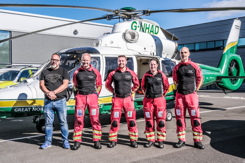 Great North Air Ambulance Service Helicopter Team & Mark Turner
