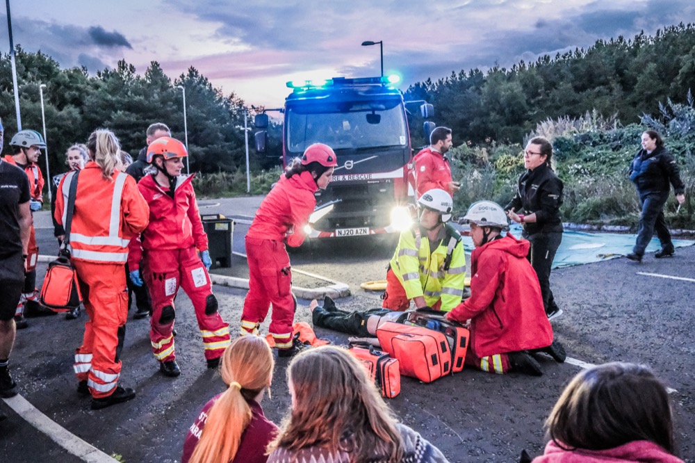 Great North Air Ambulance Service Night Exercise