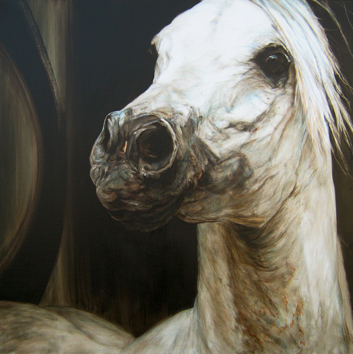 Hester van Wijngaarden's Hidden shadow, 100 x100cm