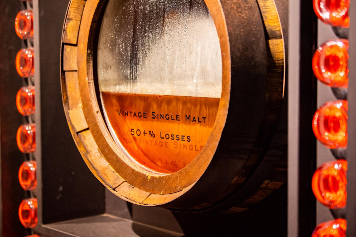 A barrel demonstrating the Angels Share