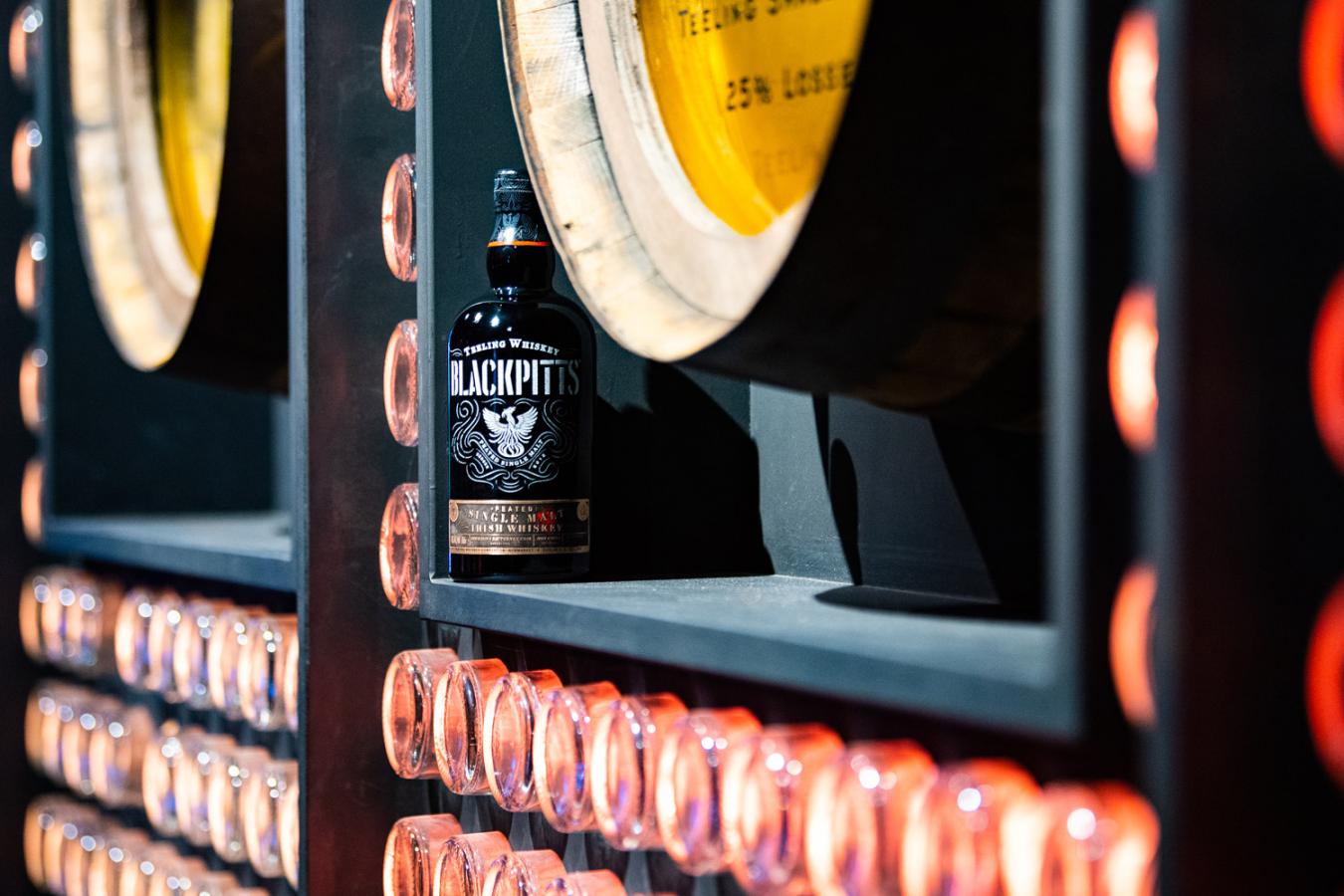 Teeling Whiskey on display