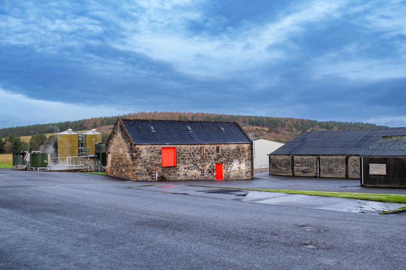 Views behind the distillery at Glenfarclas