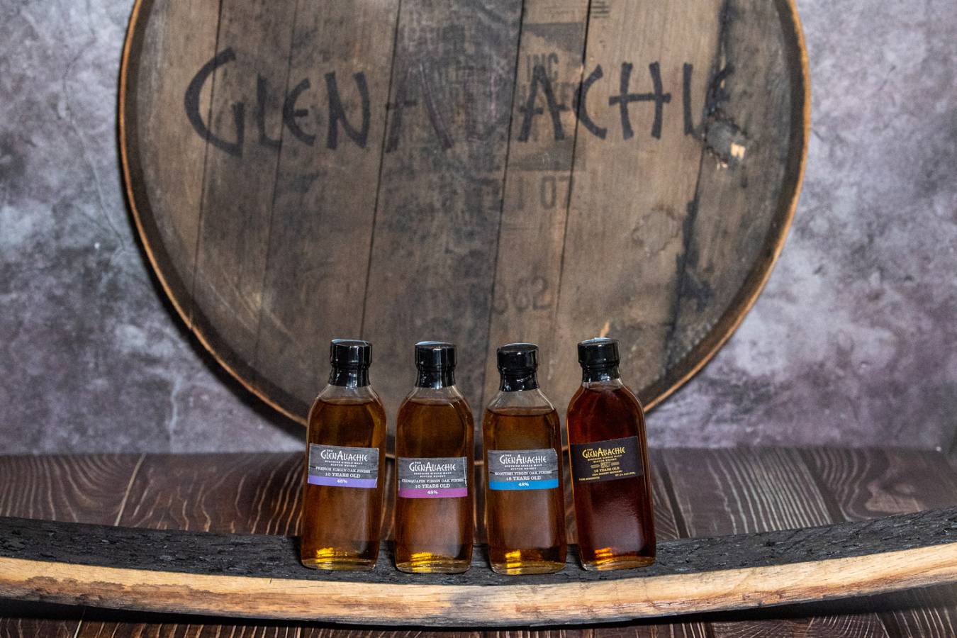Samples of the whiskies I tasted. 