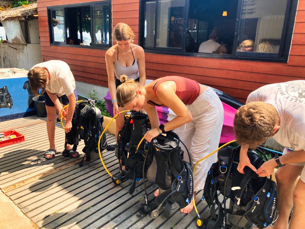 SCUBA Diving Around Turtle Island In Koh Tao Thailand