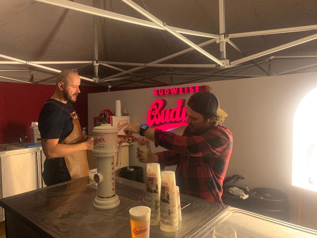 Budweiser stand