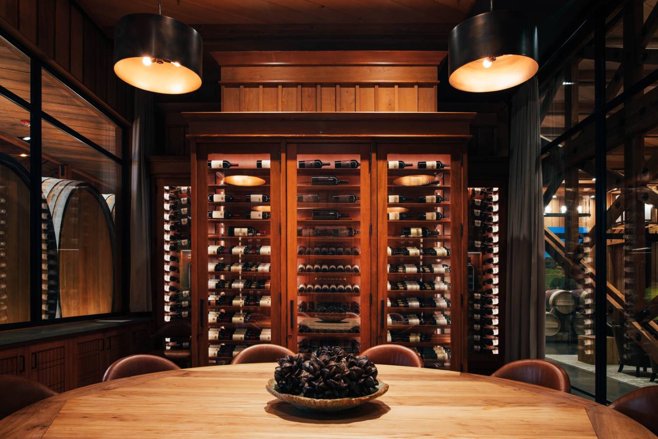 Inside the wine library