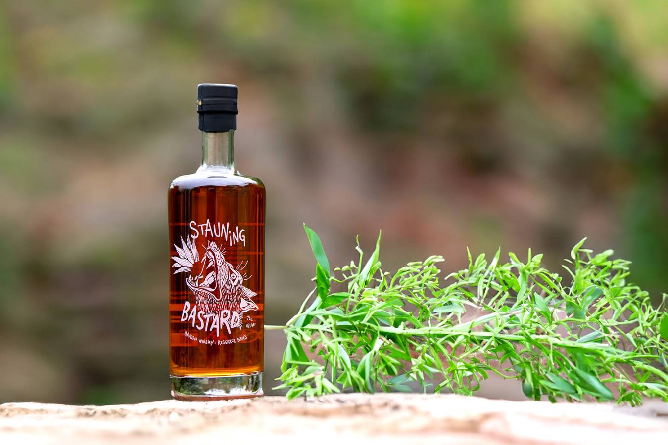 Stauning whisky in nature