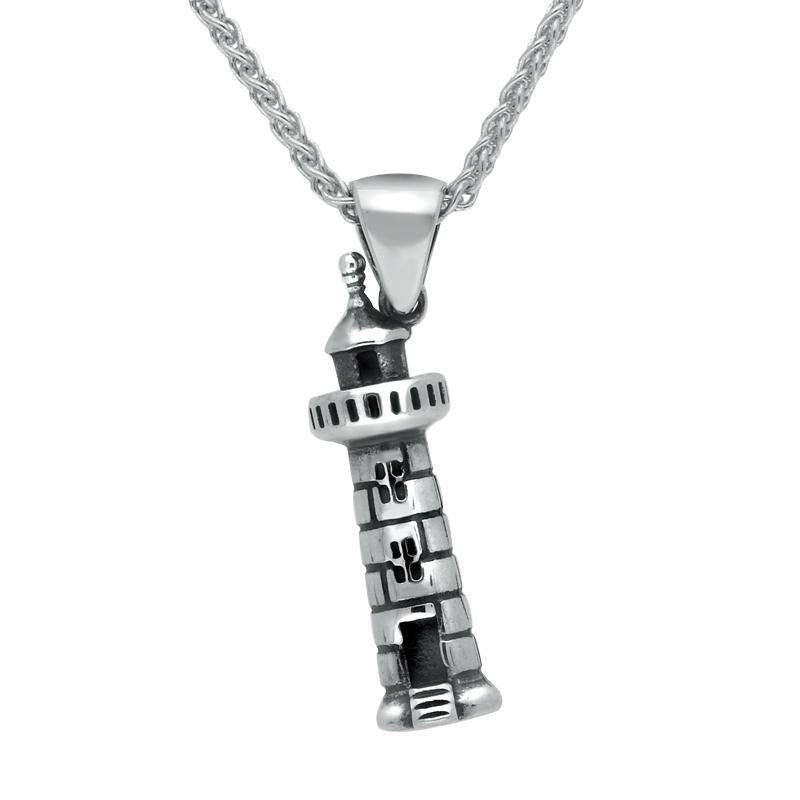 Sterling Silver Regatta Lighthouse Necklace. - Silver