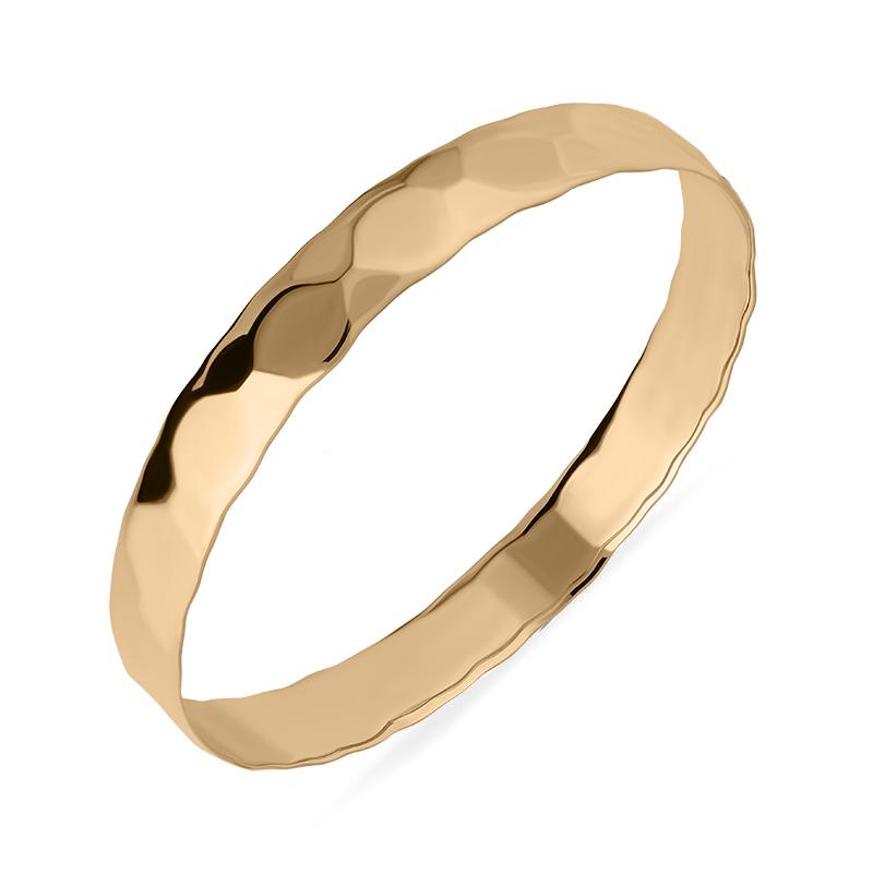 9ct Rose Gold Faceted Bangle
