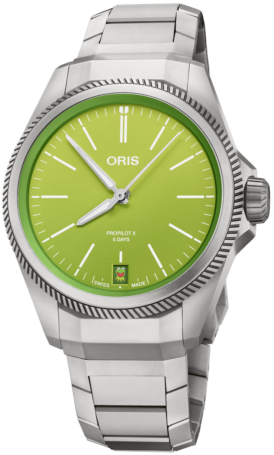 Oris Watch ProPilot x Kermit Edition