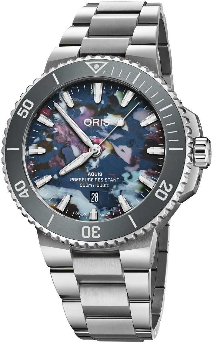 Oris Watch Aquis Date Upcycle 43.5mm