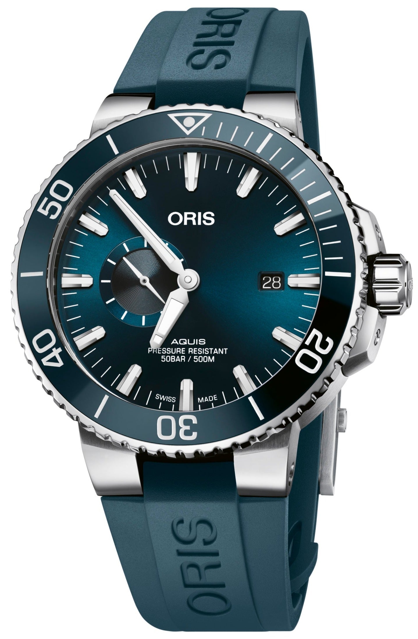 Oris Watch Aquis Date Small Seconds Rubber