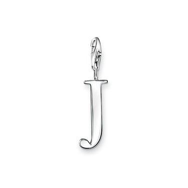 Thomas Sabo Charm Club Sterling Silver Letter J Charm - Silver