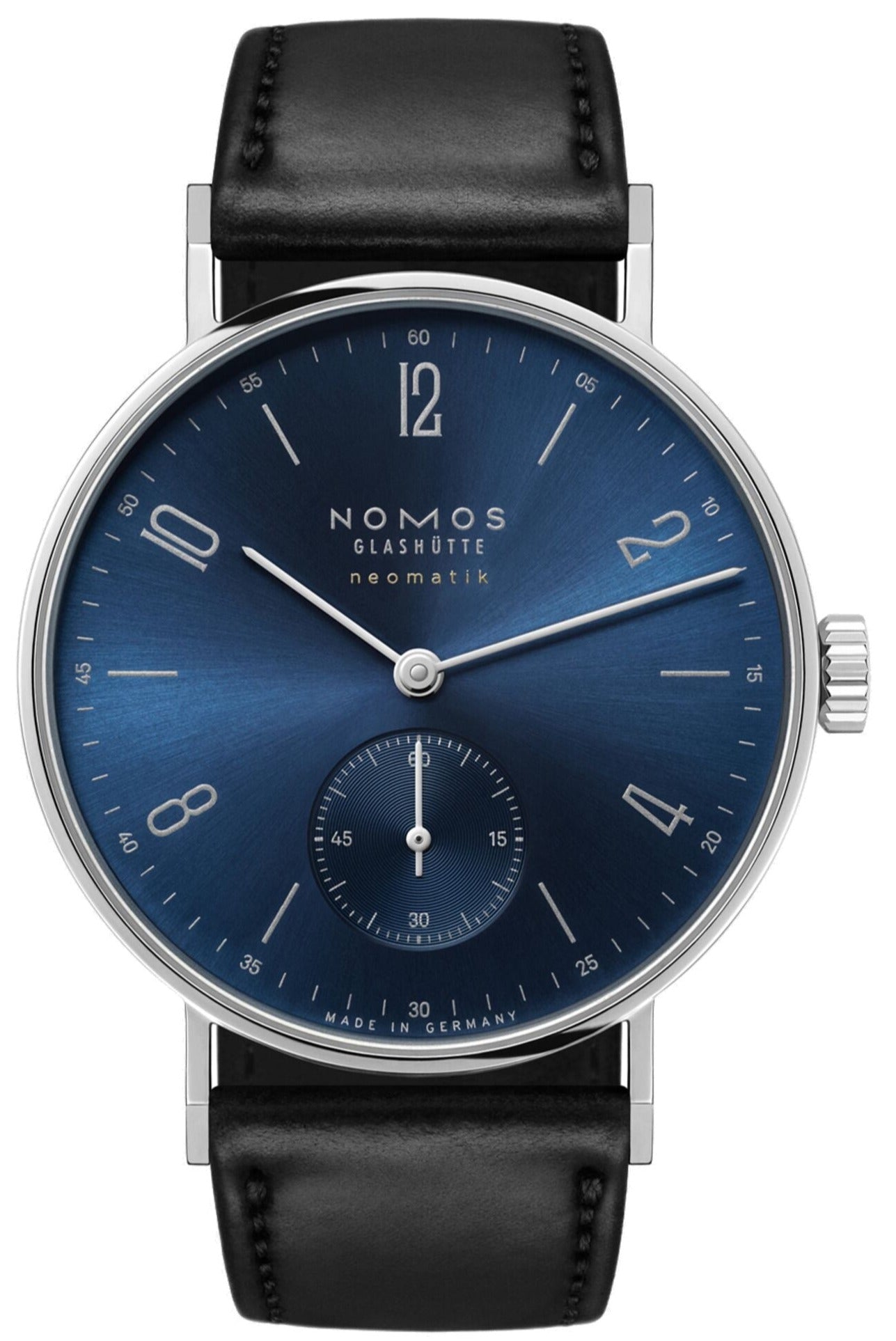 Nomos Glashutte Watch Tangente Neomatik 39 Blue Gold Sapphire Crystal