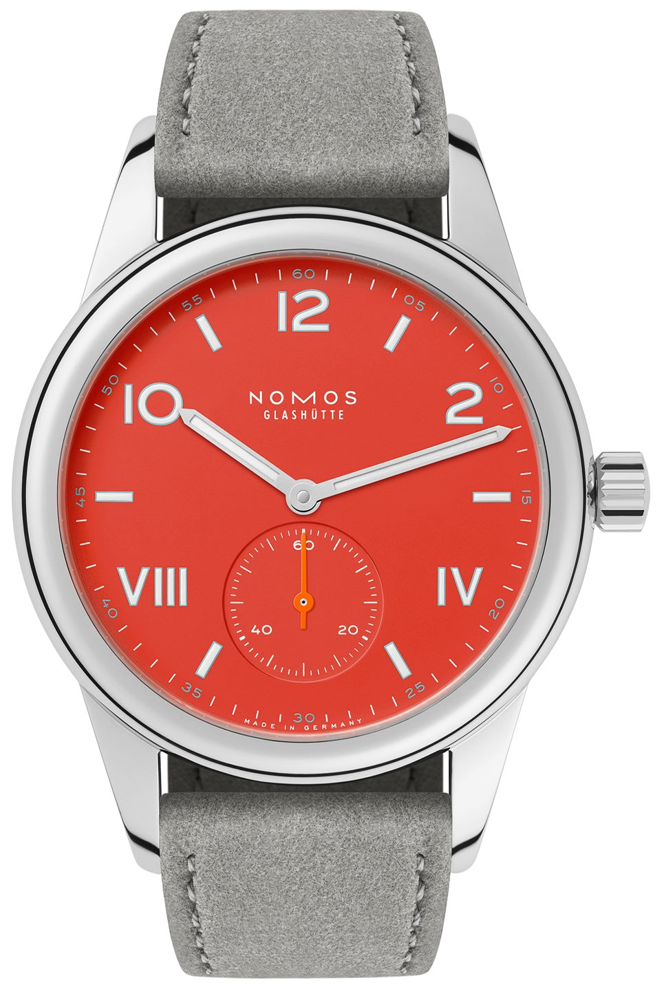 Nomos Glashutte Watch Club Campus Nonstop Red Sapphire Crystal