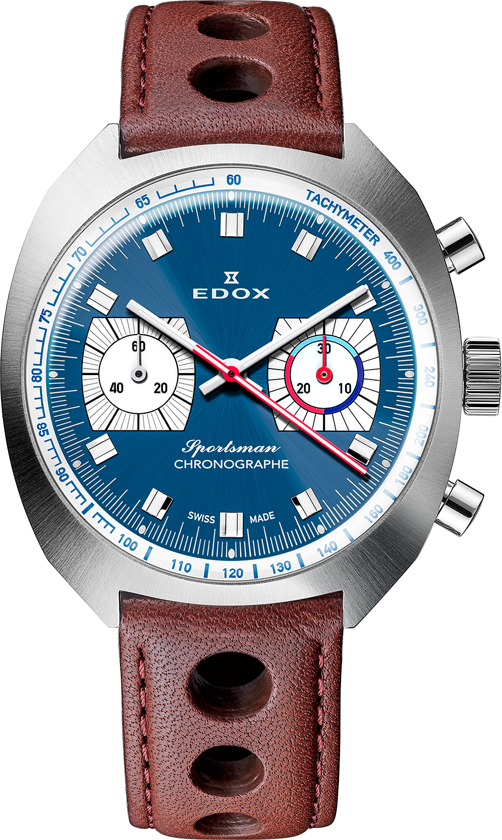 Edox Watch Sportsman Chronographe Automatic Blue Limited Edition