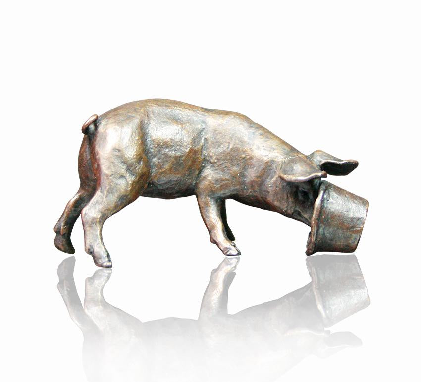Art In Bronze Little Pig Figurine