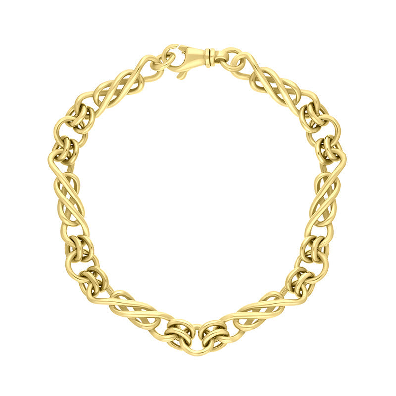 18ct Yellow Gold Celtic Twist Handmade Bracelet