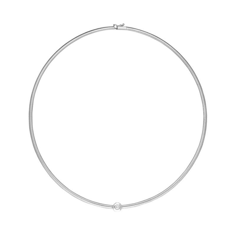 18ct White Gold Diamond Snake Collar Necklace