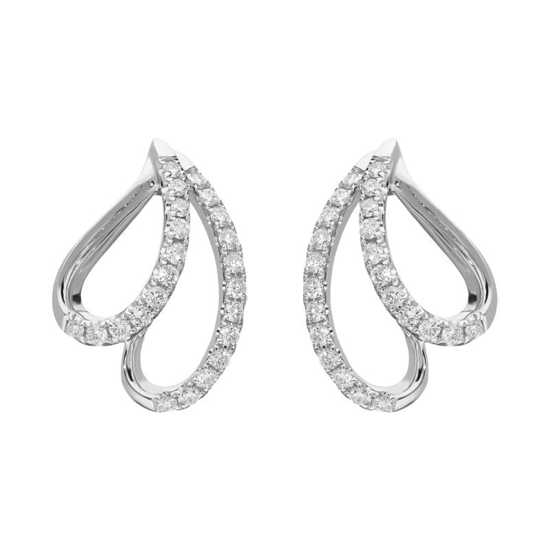 18ct White Gold 0.33ct Diamond Stud Earrings