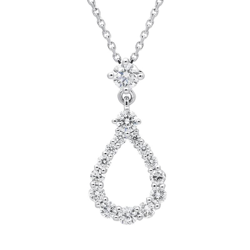 18ct White Gold 0.59ct Diamond Necklace