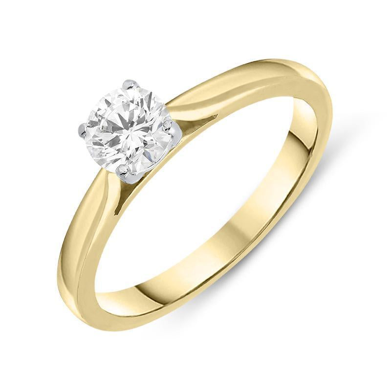 18ct Yellow Gold 0.53ct Diamond Solitaire Ring - Option1 Value Yellow Gold