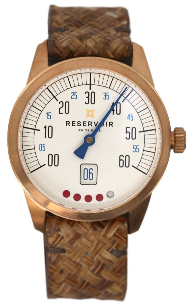 Reservoir Watch Tiefenmesser Bronze Plume Bracelet - White