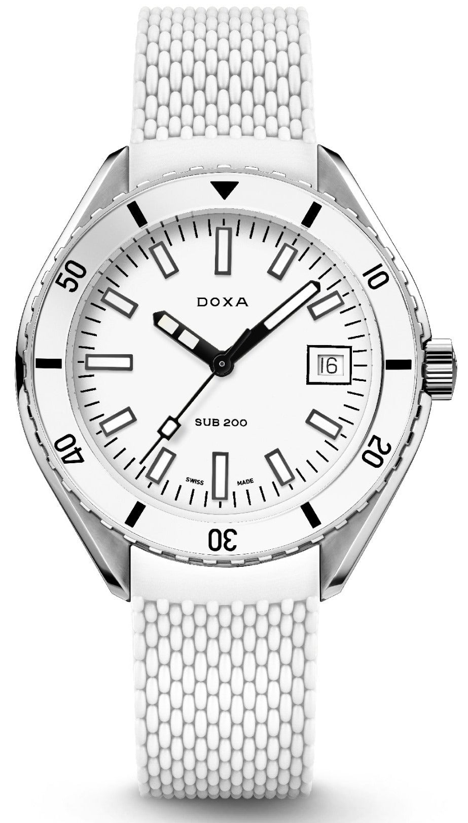 Doxa Watch Sub 200 Whitepearl - White