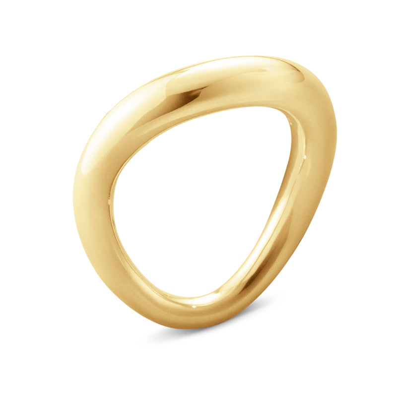Georg Jensen Offspring 18ct Yellow Gold Large Ring - Size 2 (50 - 51)