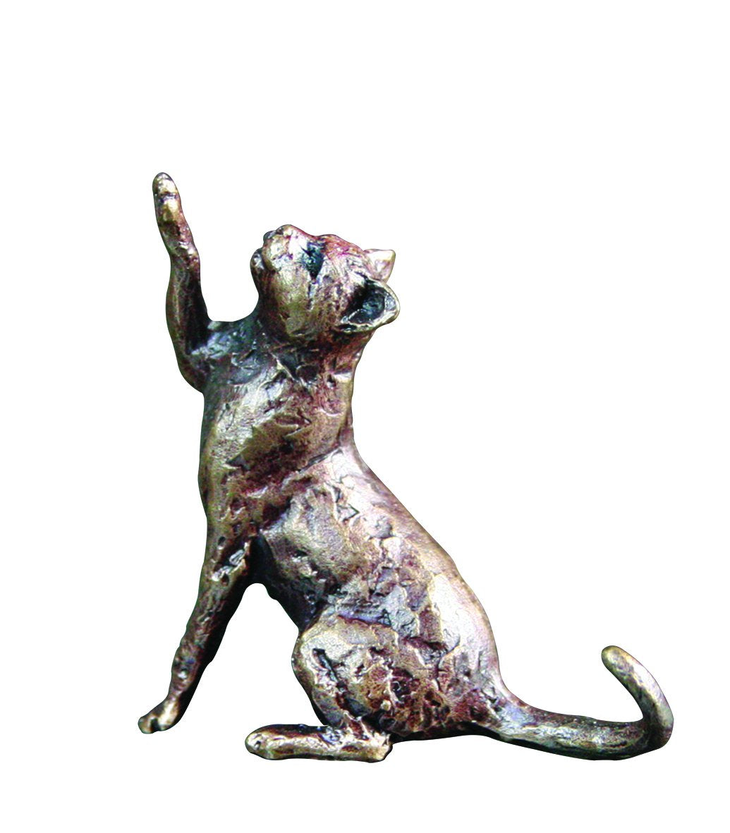 Art In Bronze Cat Sitting Figurine