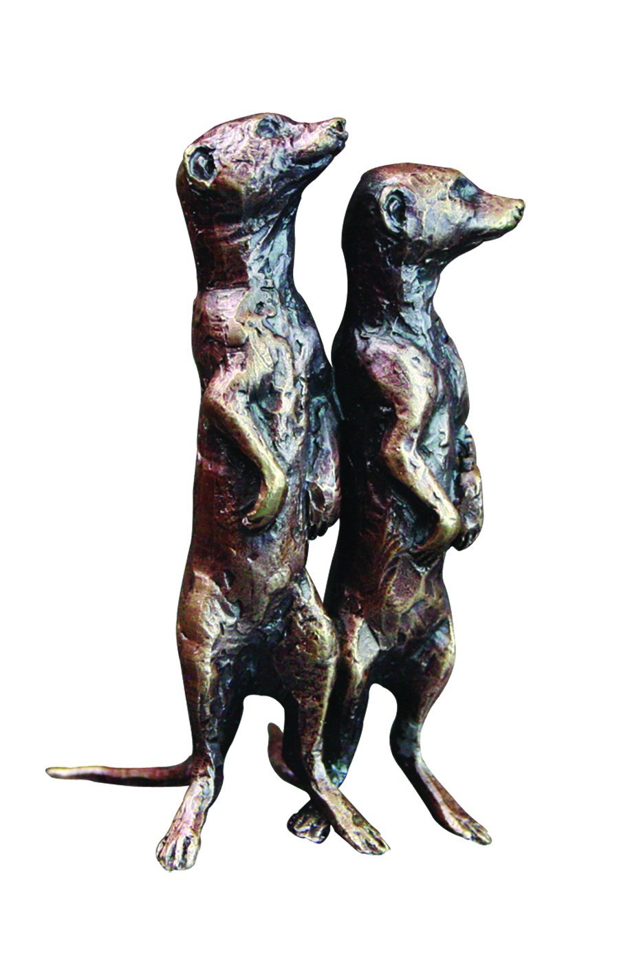 Art In Bronze Pair of Meerkats Figurine