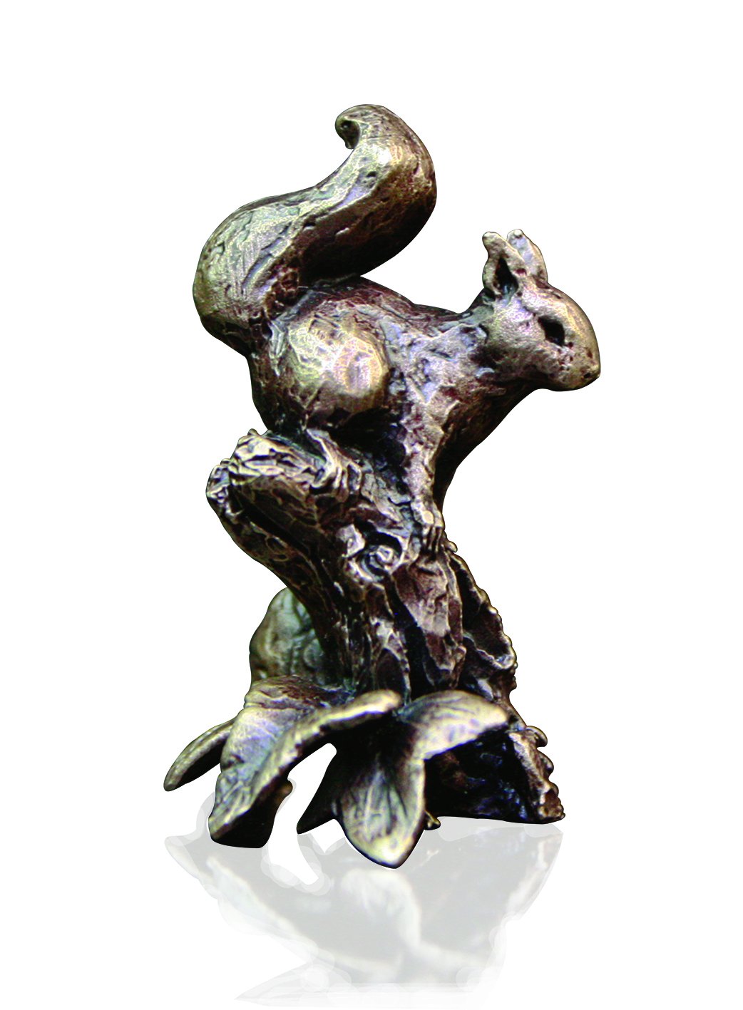 Art In Bronze Red Squirrel Figurine