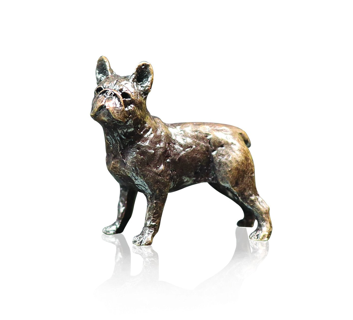 Art In Bronze French Bull Dog Figurine