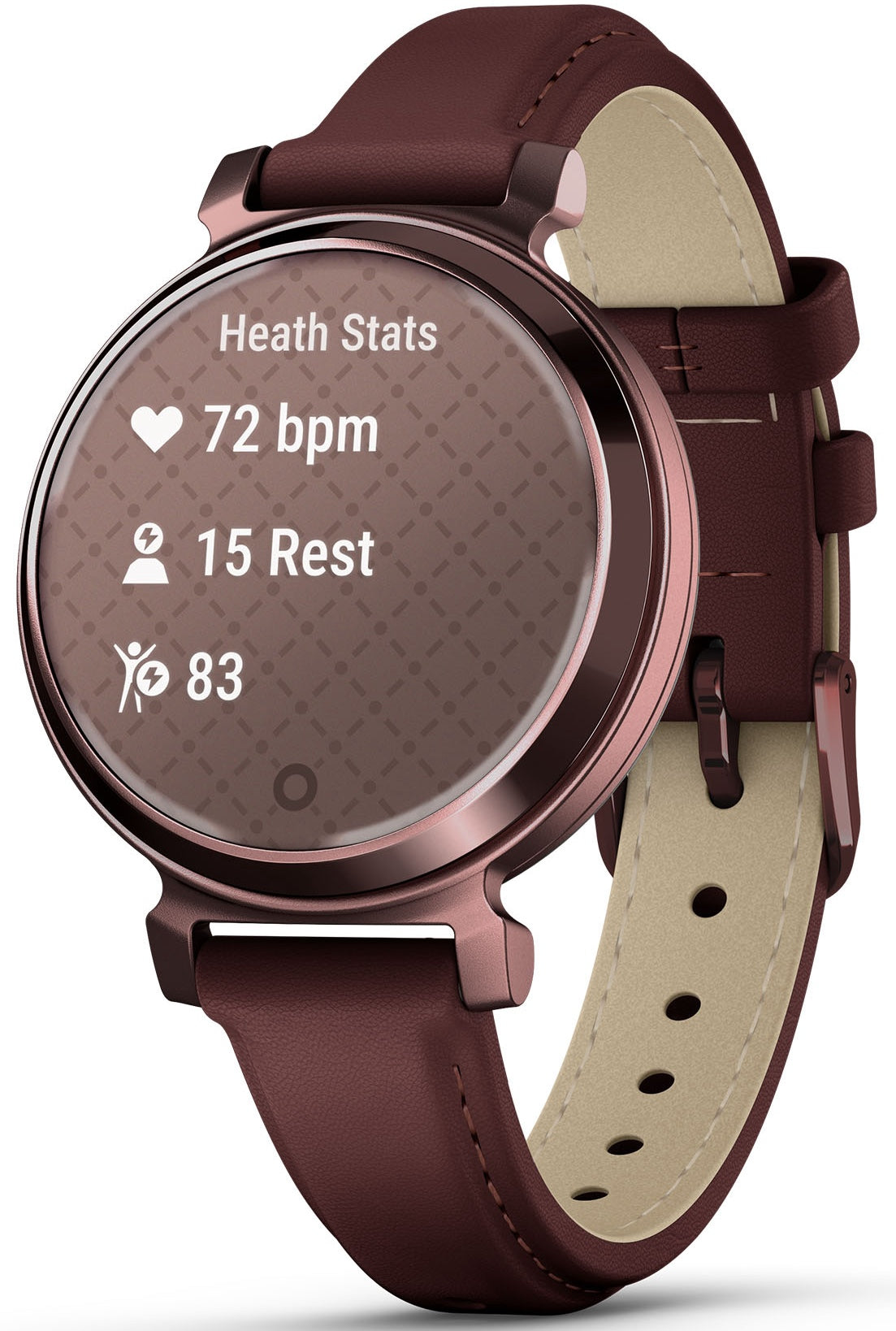 Garmin Watch Lily 2 Classic Dark Bronze & Mulberry Leather