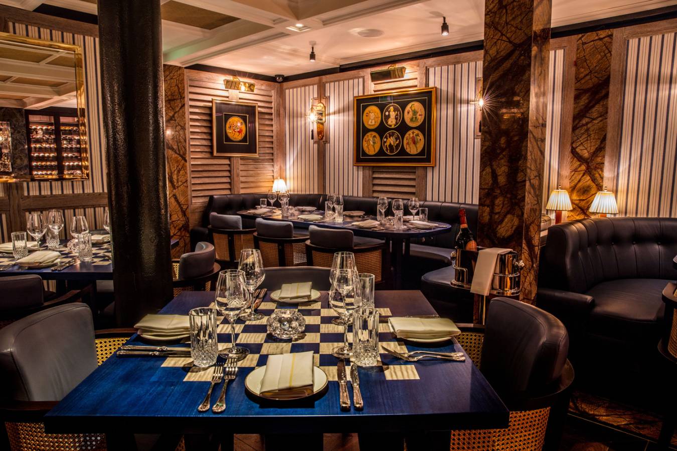 The opulent interior 