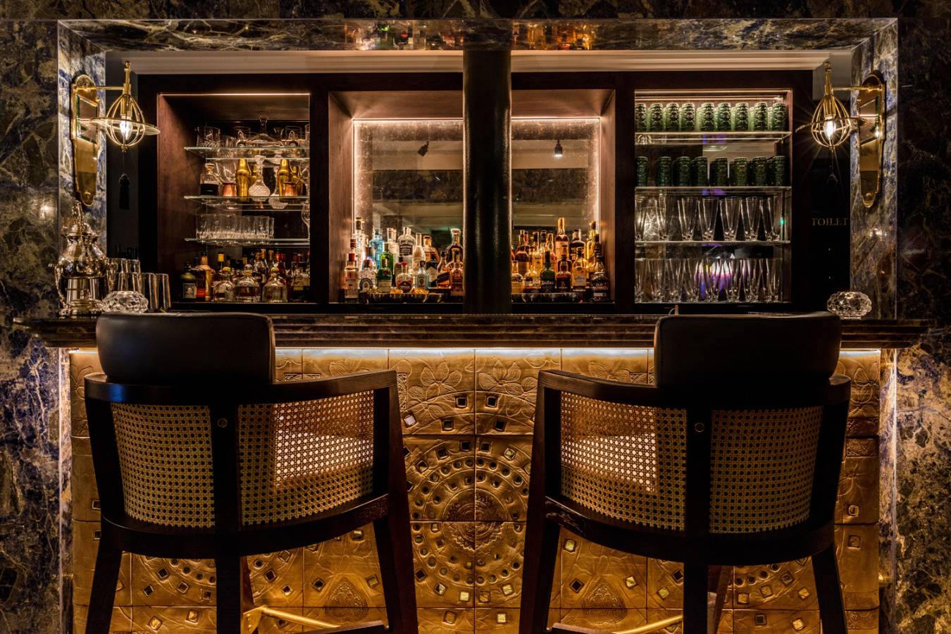 The bar at Jamavar