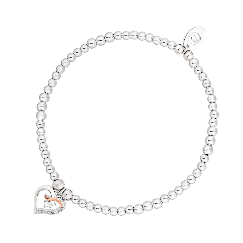 Clogau Kiss Affinity Sterling Silver Bead Bracelet - 16 - 16.5cm
