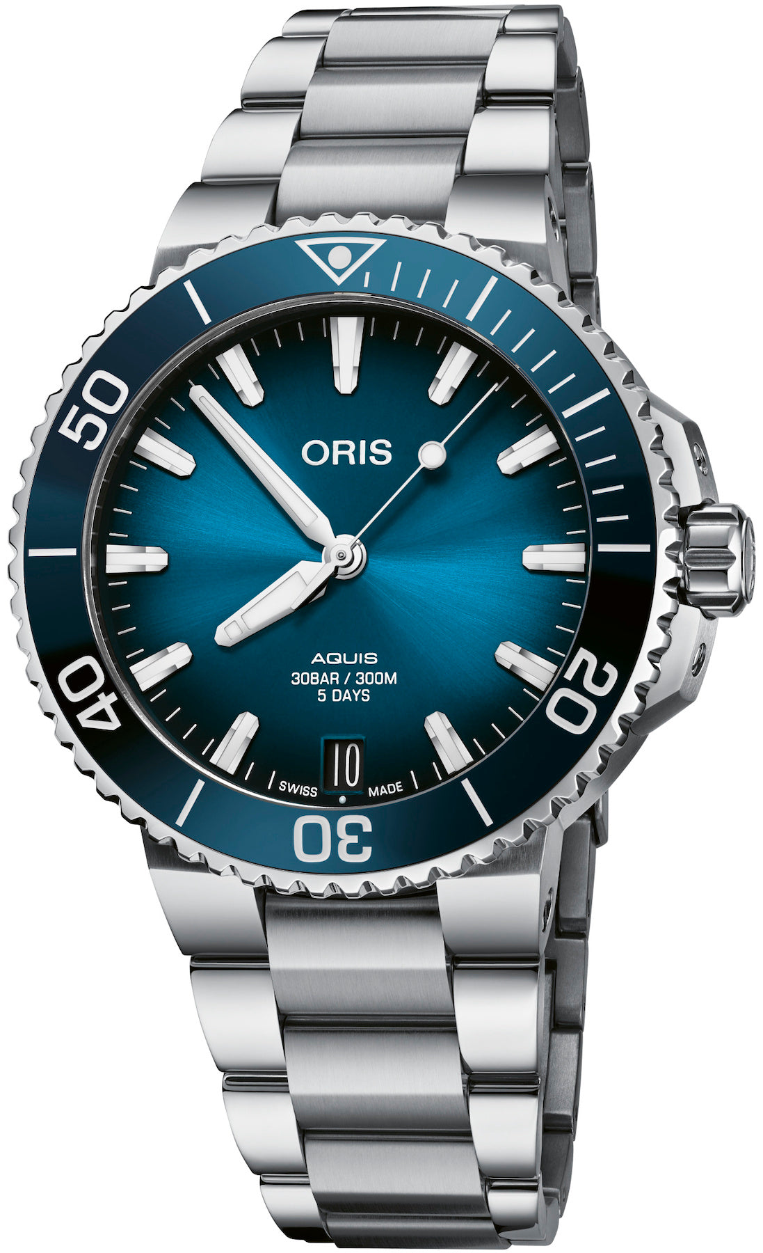 Oris Watch Aquis Date Calibre 400 Blue Bracelet
