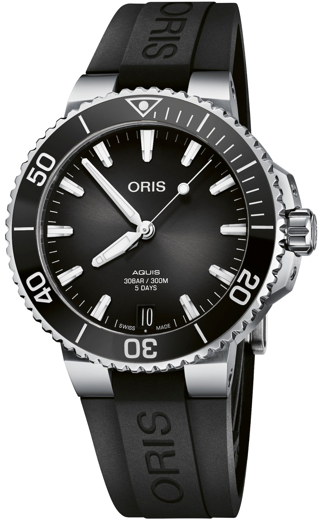 Oris Watch Aquis Date Calibre 400 Anthracite Rubber
