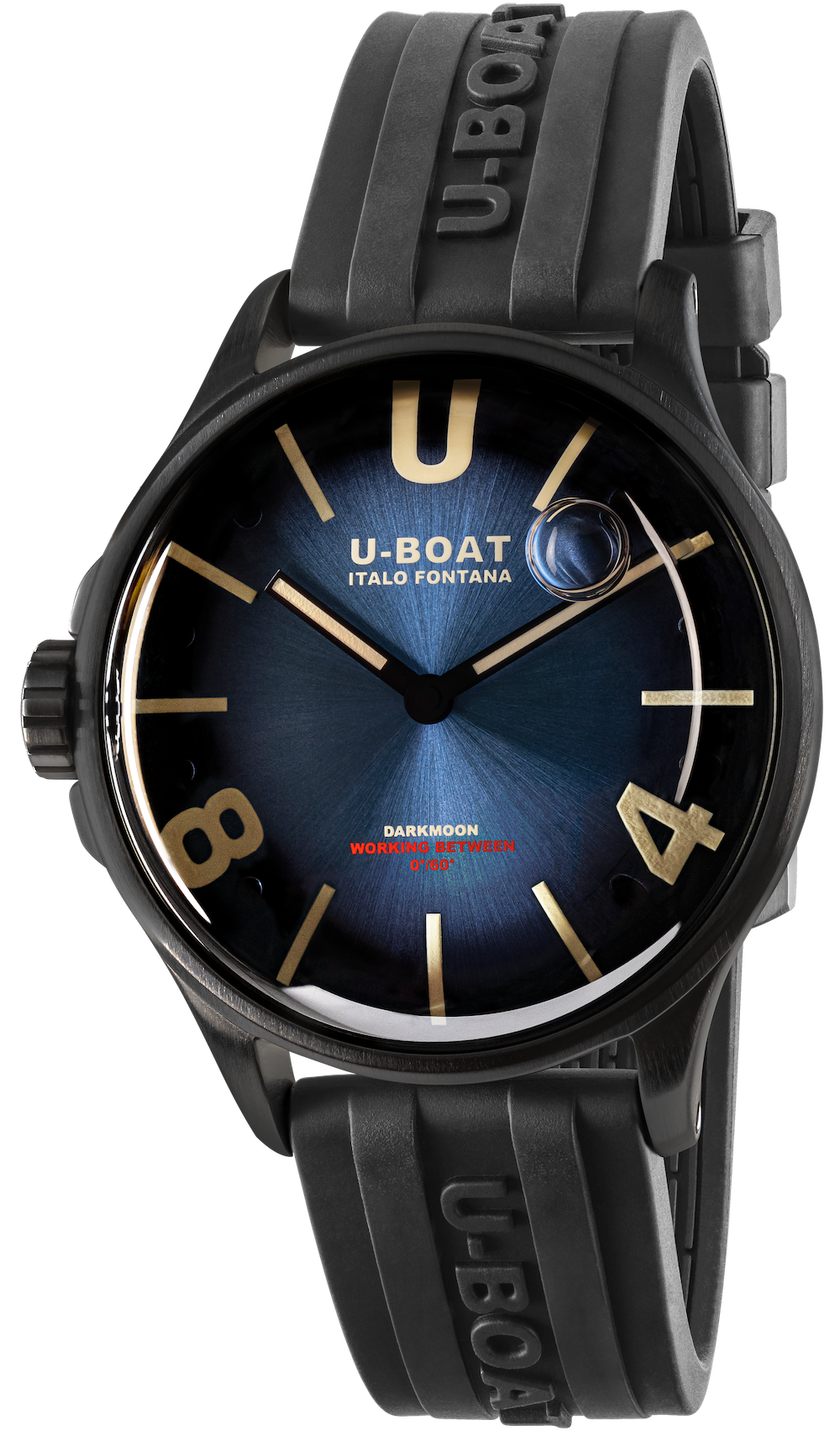 U-Boat Watch Darkmoon 40mm Blue PVD Soleil
