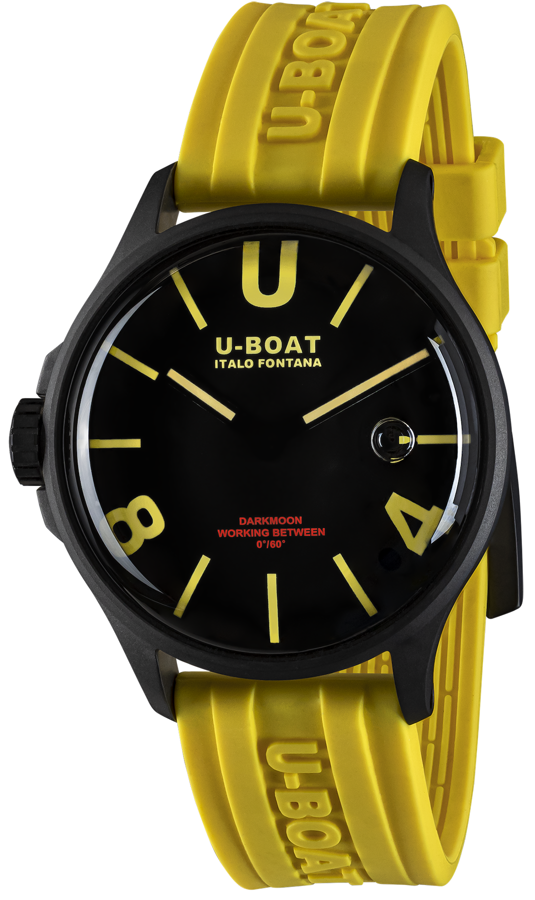 U-Boat Watch Darkmoon 44 Black Yellow Curve PVD