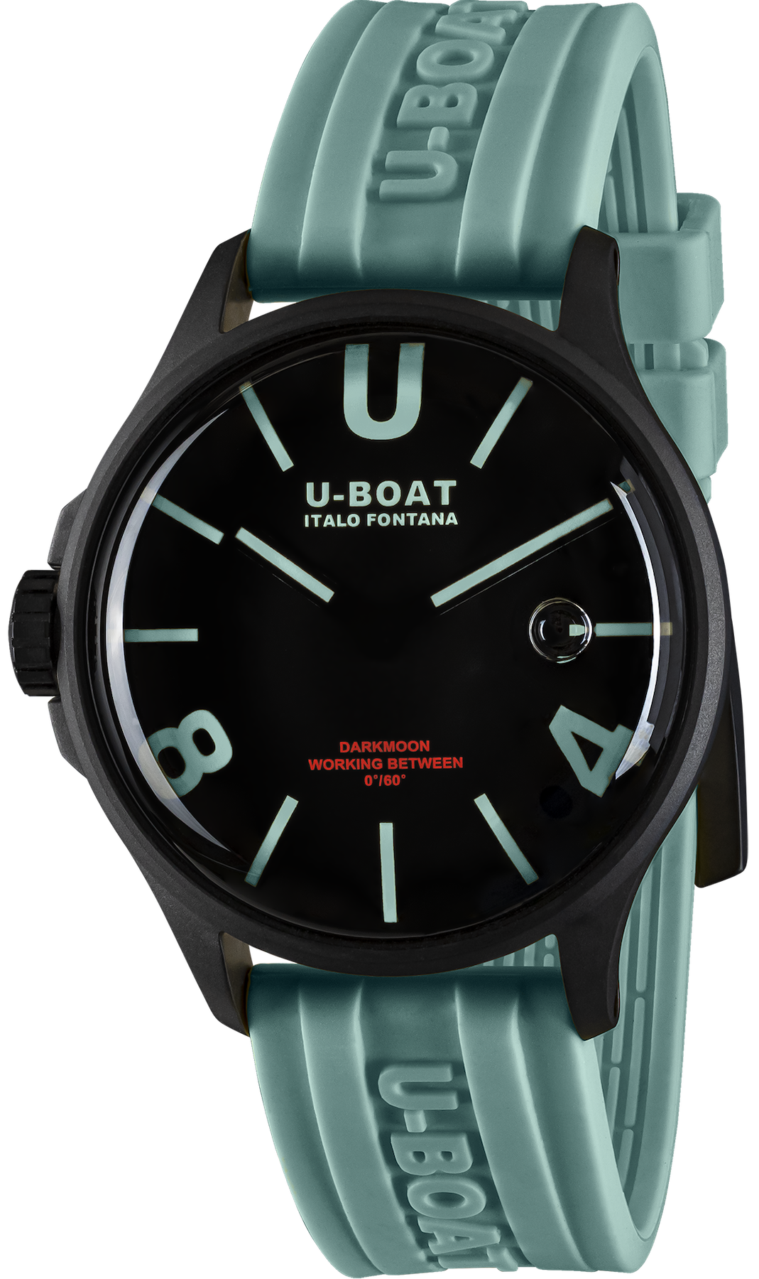U-Boat Watch Darkmoon 44 Black Aquamarine Curve PVD