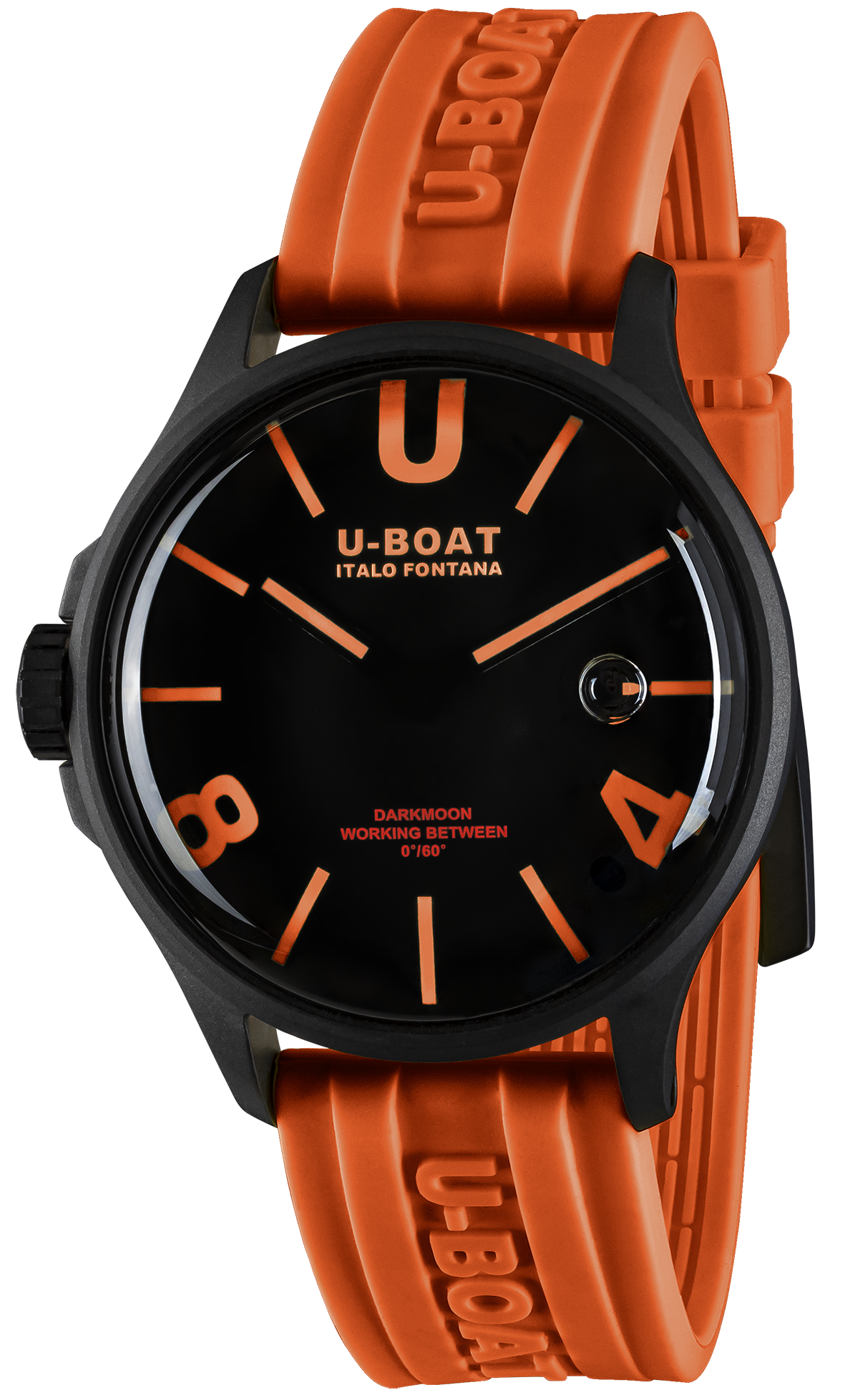 U-Boat Watch Darkmoon 44 Black Orange Curve PVD